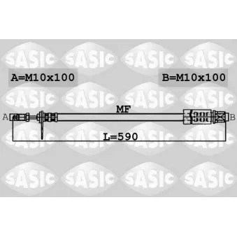 Flexible de frein SASIC 6606148