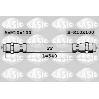 Flexible de frein SASIC 6606150