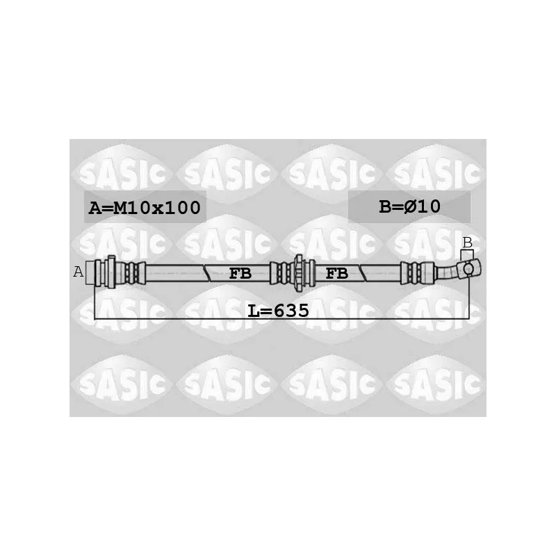 Flexible de frein avant gauche SASIC 6606153