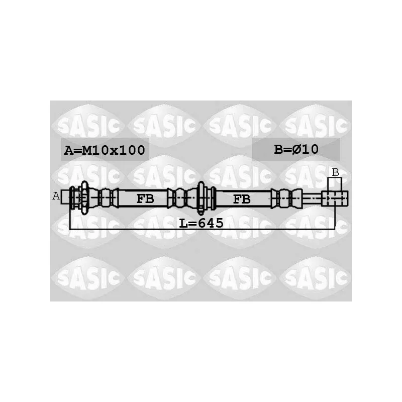 Flexible de frein avant gauche SASIC 6606158