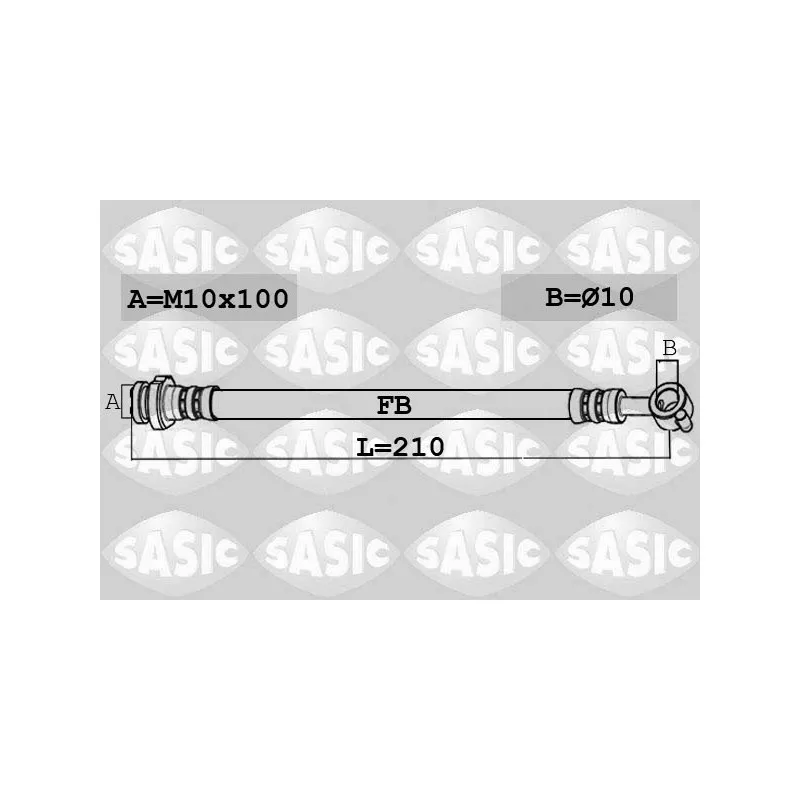 Flexible de frein arrière droit SASIC 6606161