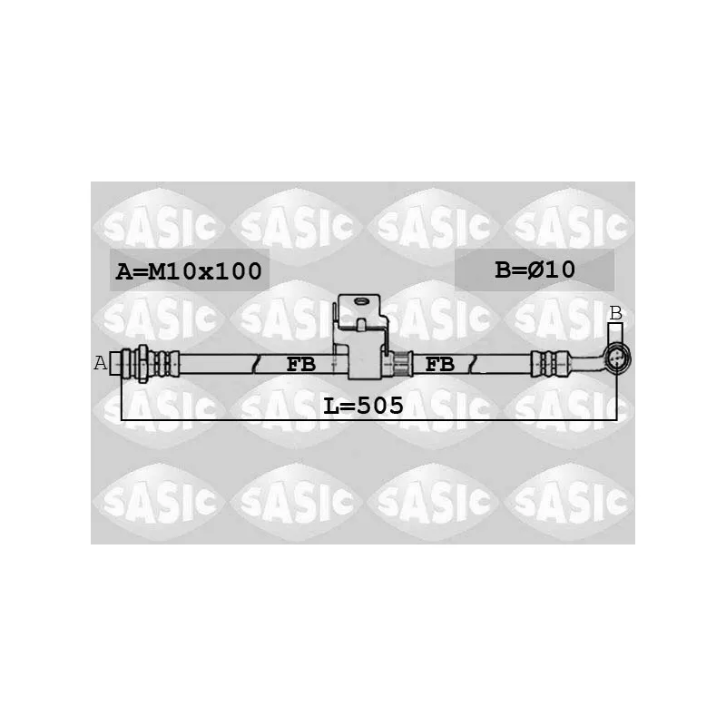 Flexible de frein arrière droit SASIC 6606167