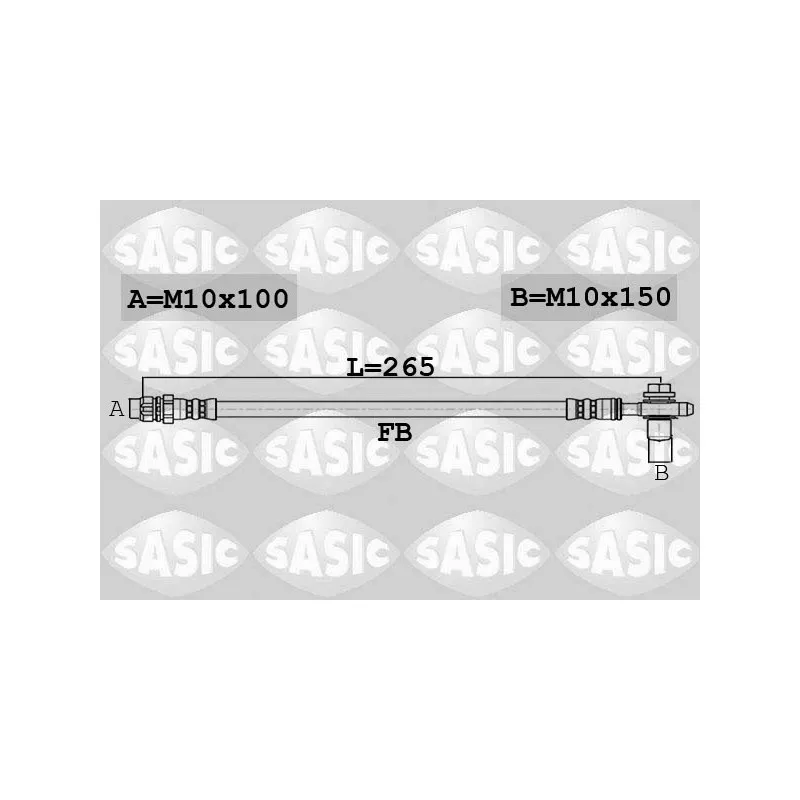 Flexible de frein arrière droit SASIC 6606170