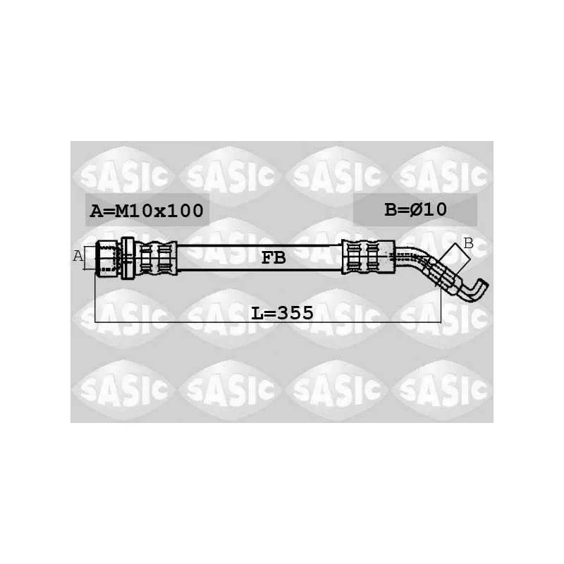 Flexible de frein arrière droit SASIC 6606173