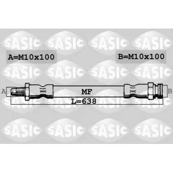 Flexible de frein SASIC 6606179