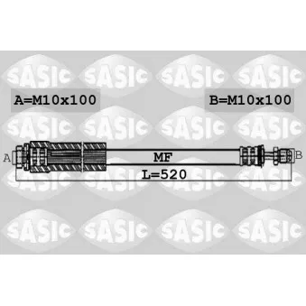 Flexible de frein SASIC 6606188