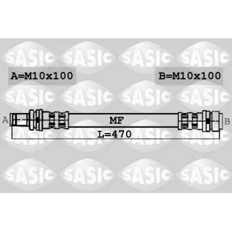 Flexible de frein SASIC 6606189