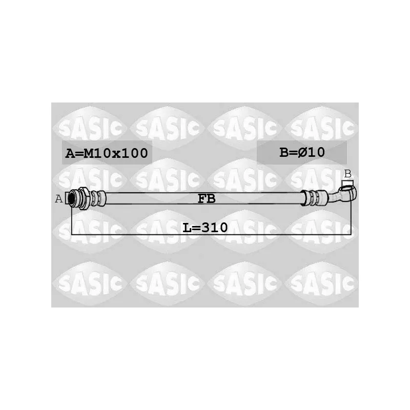 Flexible de frein arrière droit SASIC 6606212