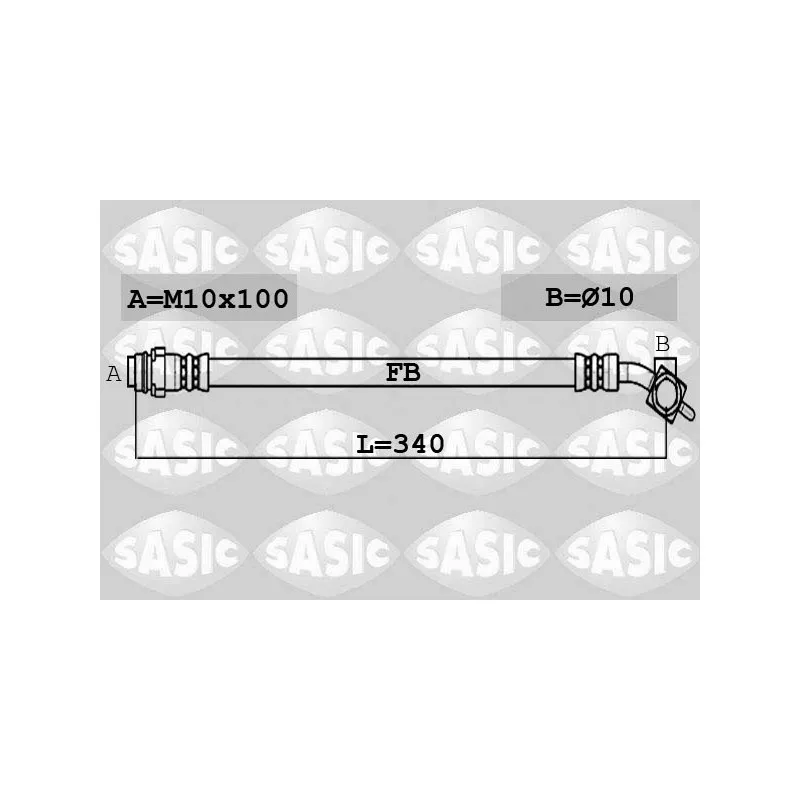 Flexible de frein arrière droit SASIC 6606220