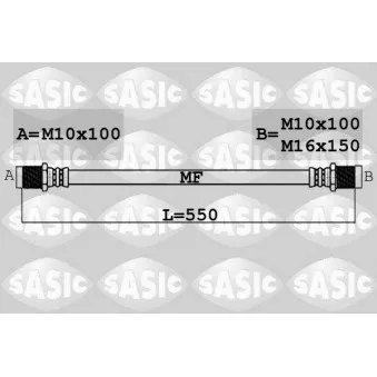 Flexible de frein SASIC 6606235