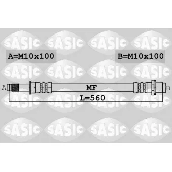 Flexible de frein SASIC 6606241