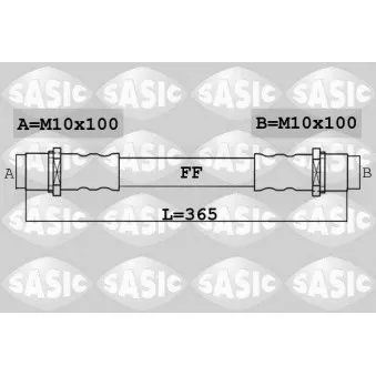 Flexible de frein avant gauche SASIC 6606242