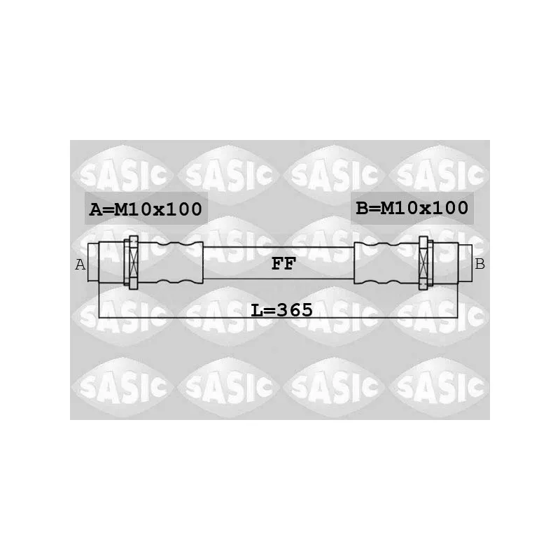 Flexible de frein avant gauche SASIC 6606242