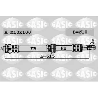 Flexible de frein SASIC 6606248