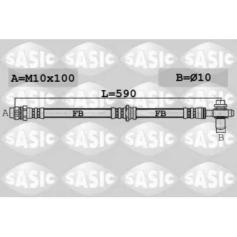 Flexible de frein SASIC 6606254