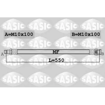 Flexible de frein SASIC 6606255