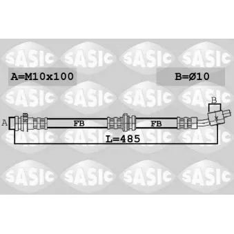 Flexible de frein avant droit SASIC 6606258