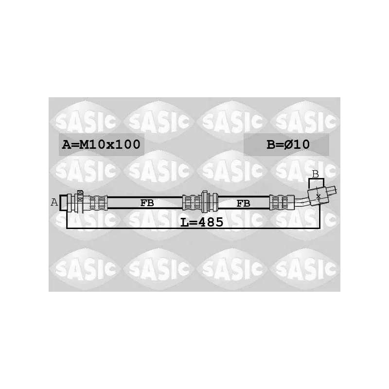 Flexible de frein avant droit SASIC 6606258