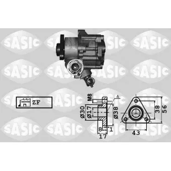 Pompe hydraulique, direction SASIC 7076002
