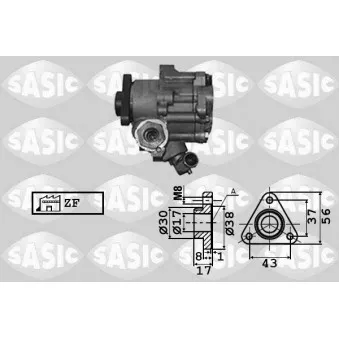 Pompe hydraulique, direction SASIC 7076004