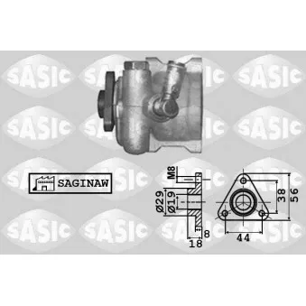 Pompe hydraulique, direction SASIC 7076007