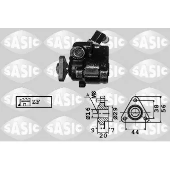 Pompe hydraulique, direction SASIC 7076020