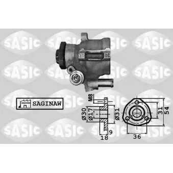 Pompe hydraulique, direction SASIC 7076021