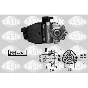 Pompe hydraulique, direction SASIC 7076032
