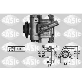 Pompe hydraulique, direction SASIC 7076040