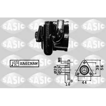 Pompe hydraulique, direction SASIC 7076045