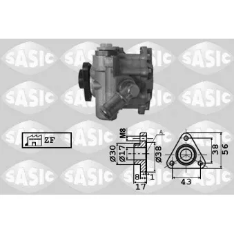Pompe hydraulique, direction SASIC 7076049