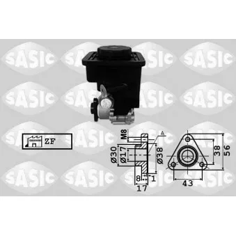 Pompe hydraulique, direction SASIC 7076050