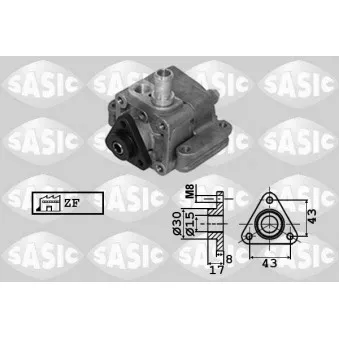 Pompe hydraulique, direction SASIC 7076065