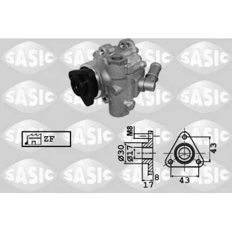 Pompe hydraulique, direction SASIC 7076067