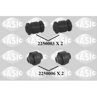 Kit de réparation, triangle de suspension SASIC 7960002