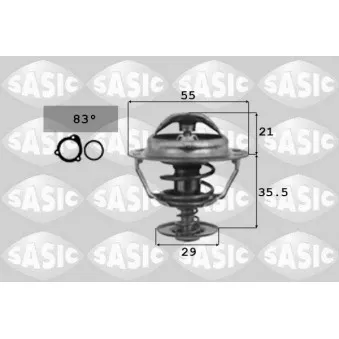 Thermostat d'eau SASIC 9000331