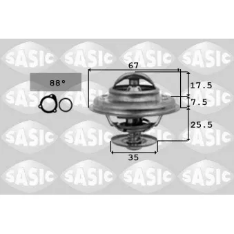 Thermostat d'eau SASIC 9000335