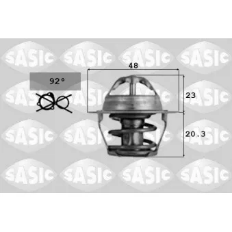 Thermostat d'eau SASIC 9000389