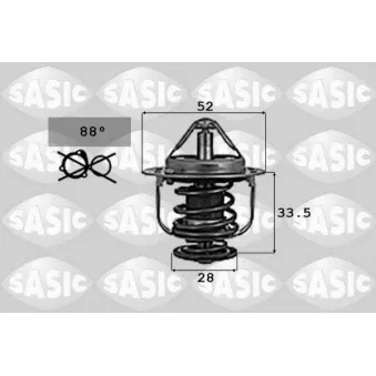Thermostat d'eau SASIC 9000715