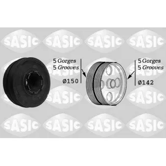 Poulie, vilebrequin SASIC 9001810
