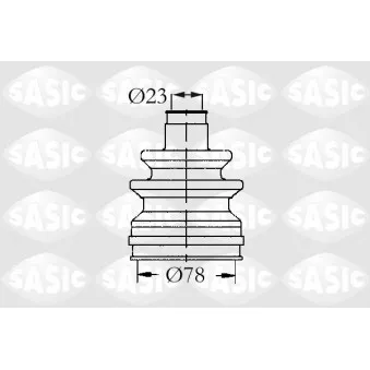 Soufflets de cardan avant SASIC 9004502