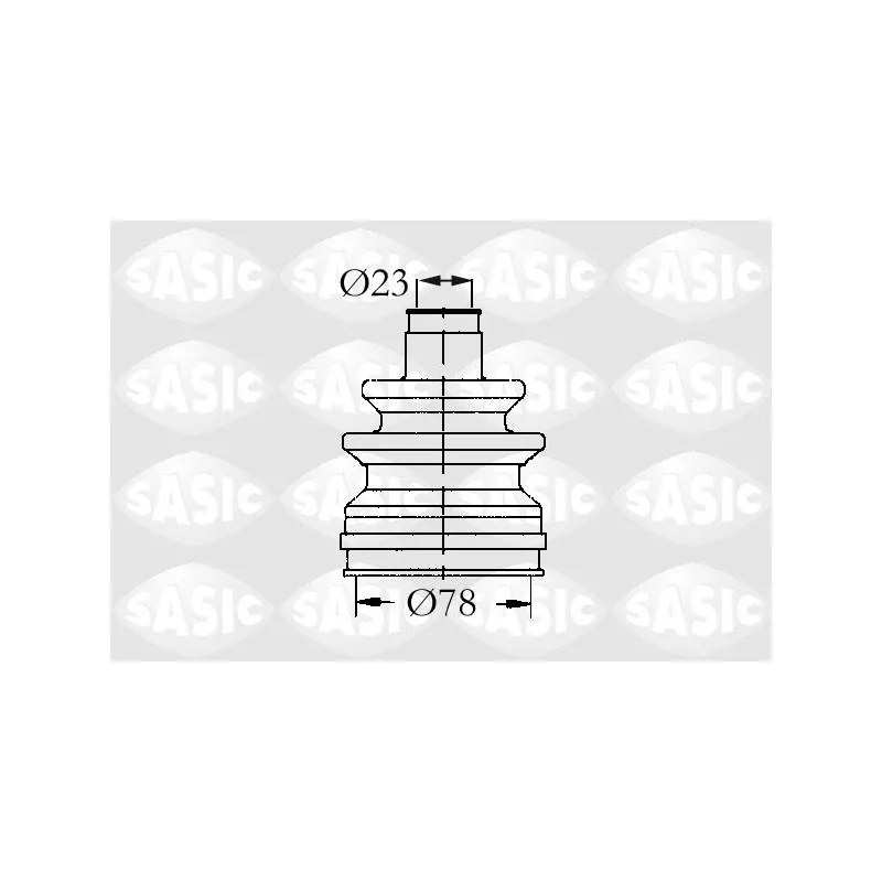 Soufflets de cardan avant SASIC 9004502