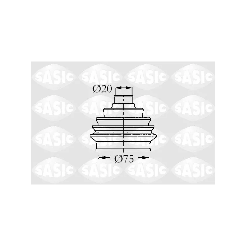 Soufflets de cardan avant SASIC 9004600