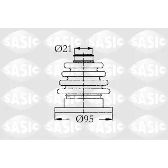 Soufflets de cardan avant SASIC 9004603