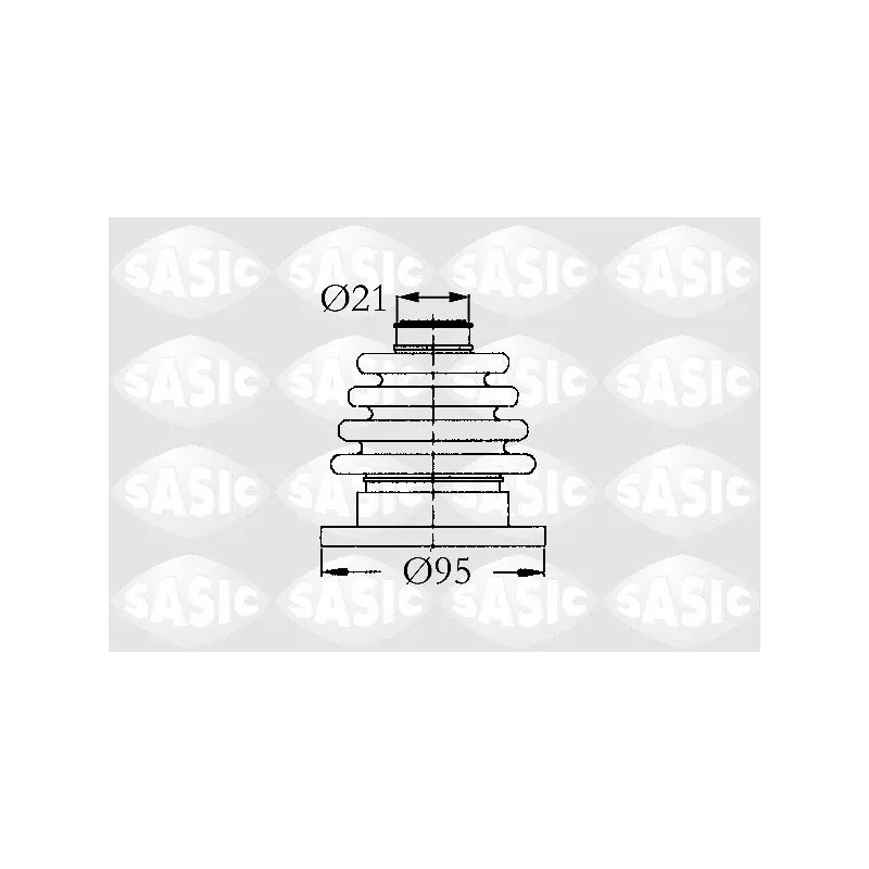 Soufflets de cardan avant SASIC 9004603