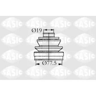 Soufflets de cardan avant SASIC 9004642