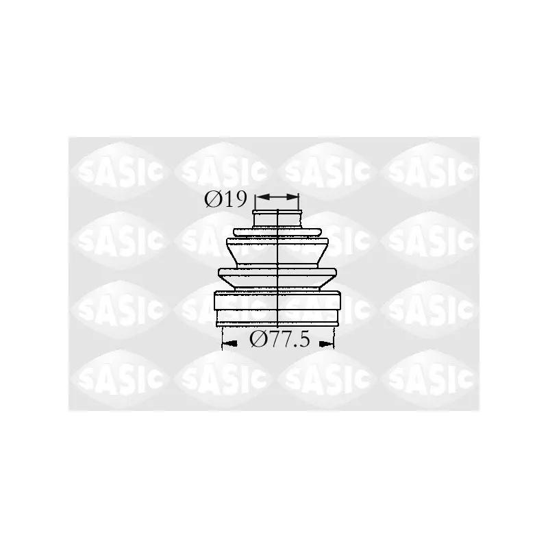 Soufflets de cardan avant SASIC 9004642