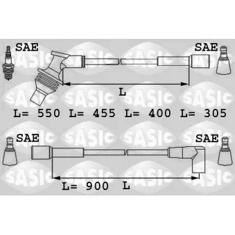 Kit de câbles d'allumage SASIC