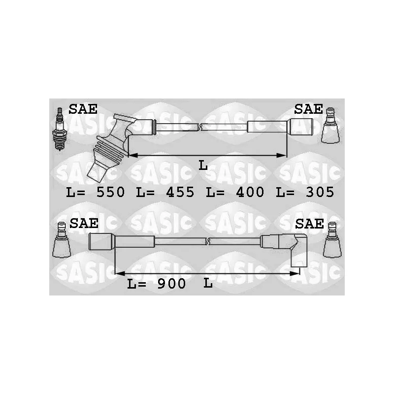 Kit de câbles d'allumage SASIC 9284010