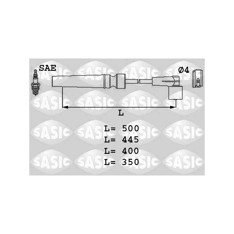 Kit de câbles d'allumage SASIC 9286003